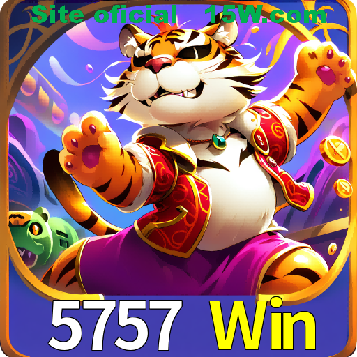 Imagem promocional da 5757 Win mostrando a plataforma e suas vantagens